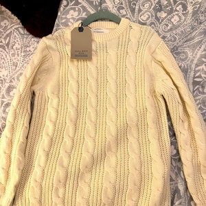 Brand new with tag Zara knit sweater Boys size 6 Ivory color